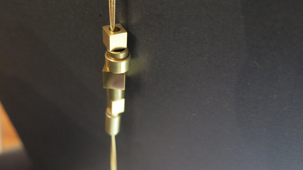 Origins Gold #6 Raw Brass & Gold Plate | Adjustable length necklace with solid bar ends