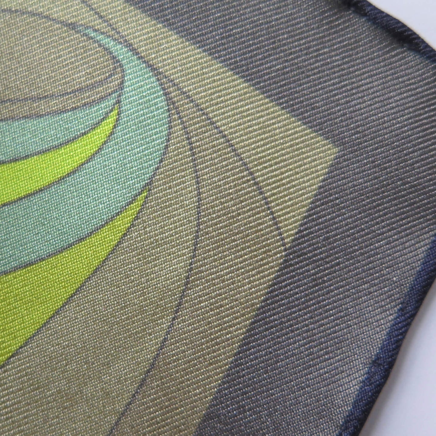 Cosmic Stream | Aquarius Collection. Hand Rolled Silk Square