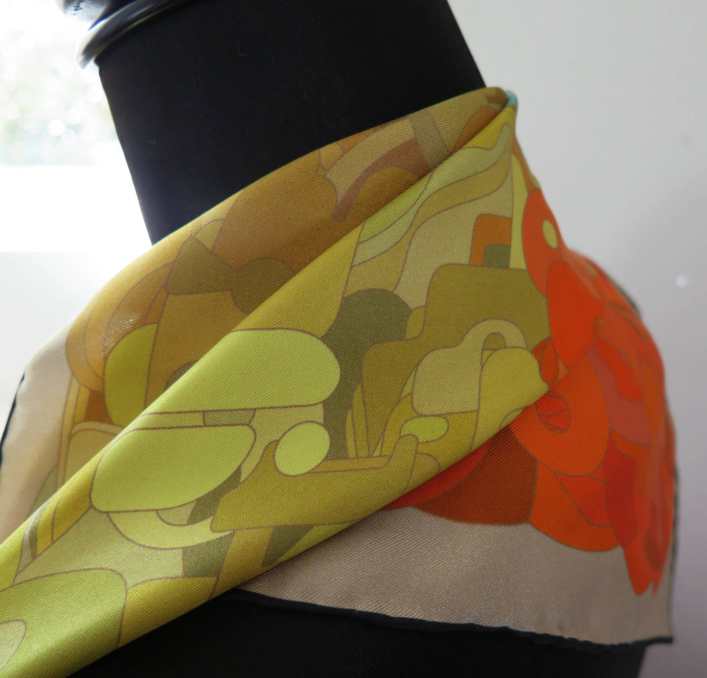 Encryption | Aquarius Collection. Hand Rolled Silk Scarf