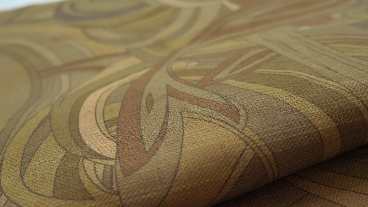 Gold Sea of Neptune 3 | Atlas Collection | Linen Wall Hanging | Throw