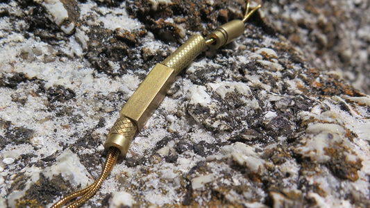 Gold Origins 13 | Adjustable length snake chain necklace | Raw brass and gold plate