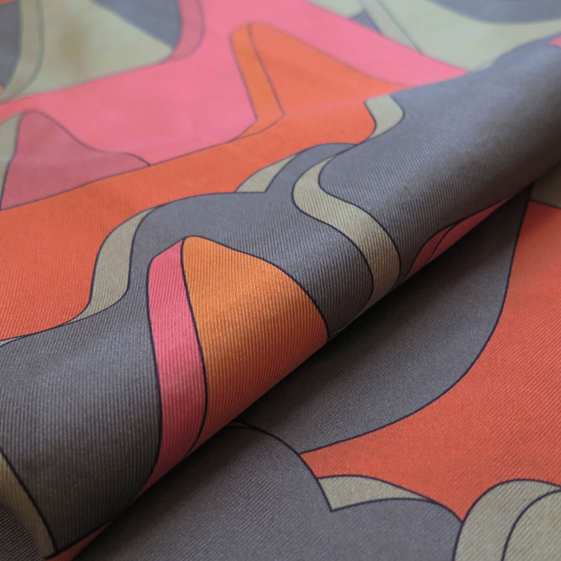 Image of Jade Meridian | Mars Dusk | Aquarius Collection | Pure Silk Scarf | Jade Meridian | Hand Rolled Silk Scarf | Made in England 1