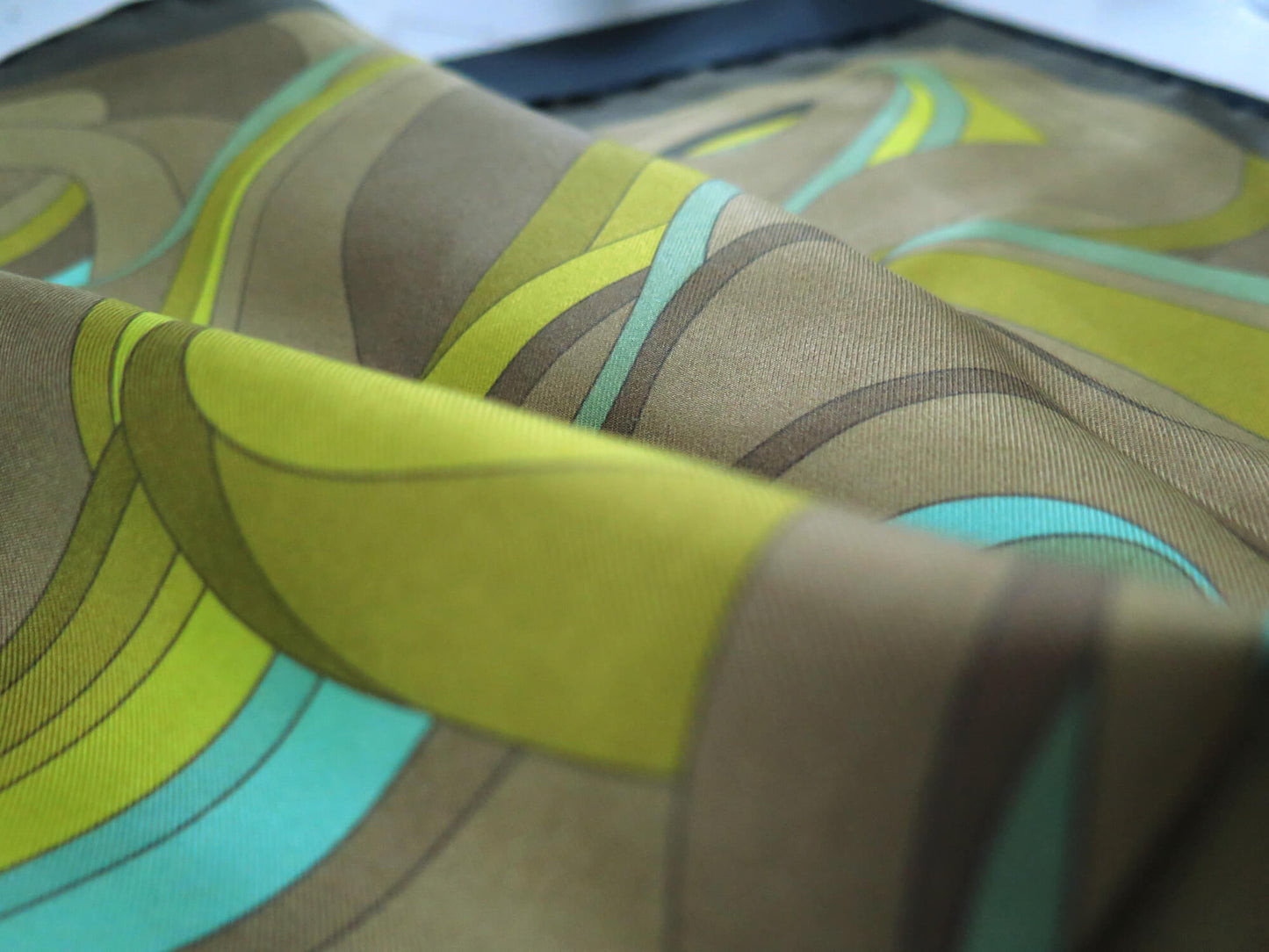 Cosmic Stream | Aquarius Collection. Hand Rolled Silk Square