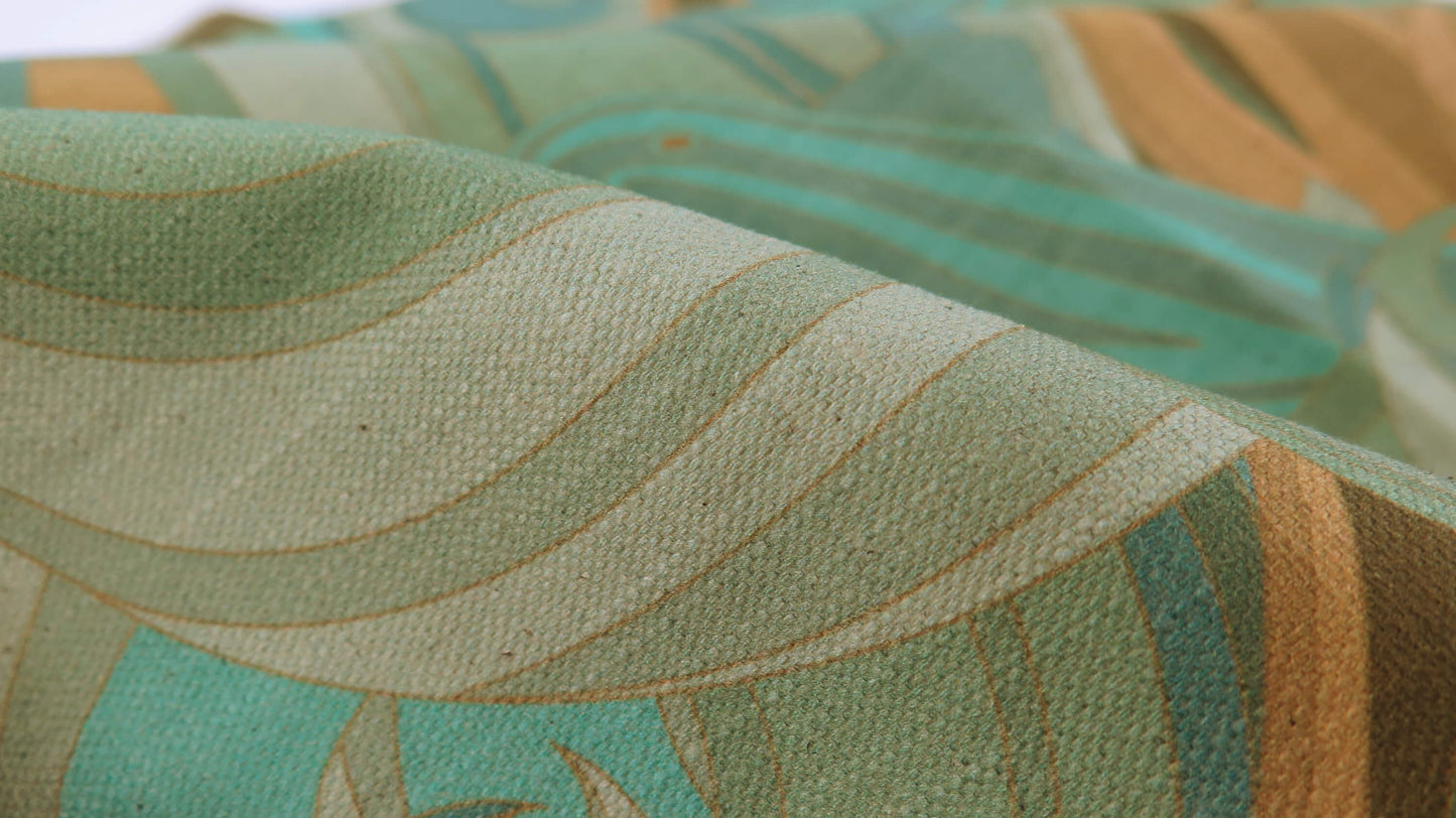 Gold Sea of Neptune | Atlas Collection | Linen Wall Hanging | Throw