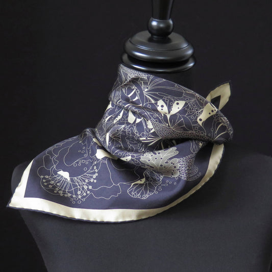 Image of Jade Meridian Under the Snow Moon_Silk_Scarf_Pure_Silk_Made_in_England_Macclesfield_Silk_8