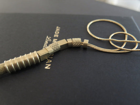 Origins Gold #2 | Adjustable length snake chain necklace