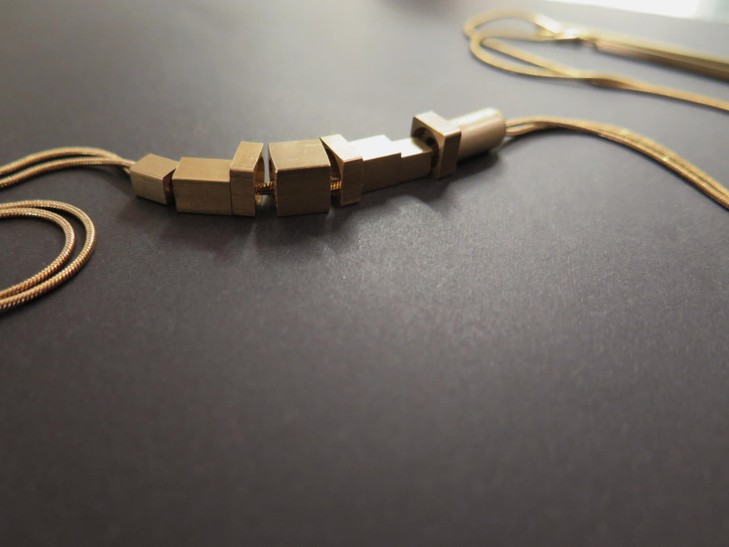 Origins Gold #3 | Adjustable length snake chain necklace