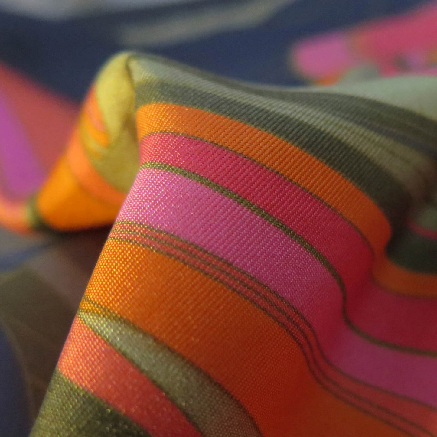 Rose Moon Rising | Aquarius Collection. Hand Rolled Silk Square