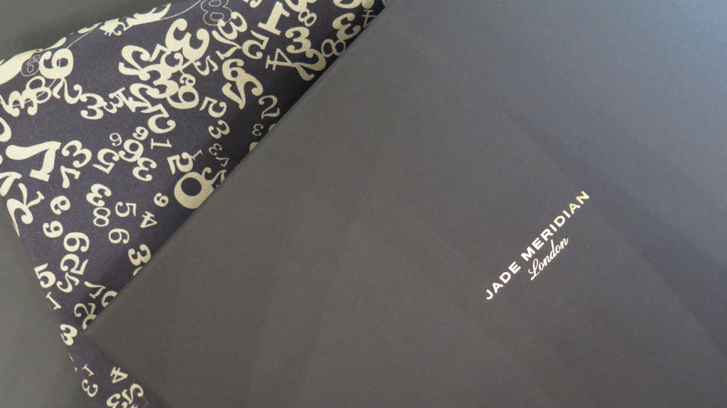 The Gold Code 2 | Aquarius Collection. Hand Rolled Silk Square
