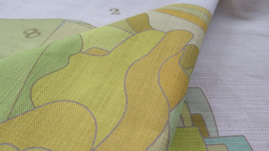 The Gold Code 5 | Atlas Collection | Large Linen Wall Hanging