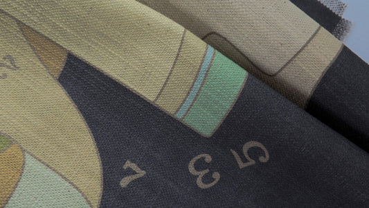 The Gold Code 6 | Atlas Collection | Large Linen Wall Hanging