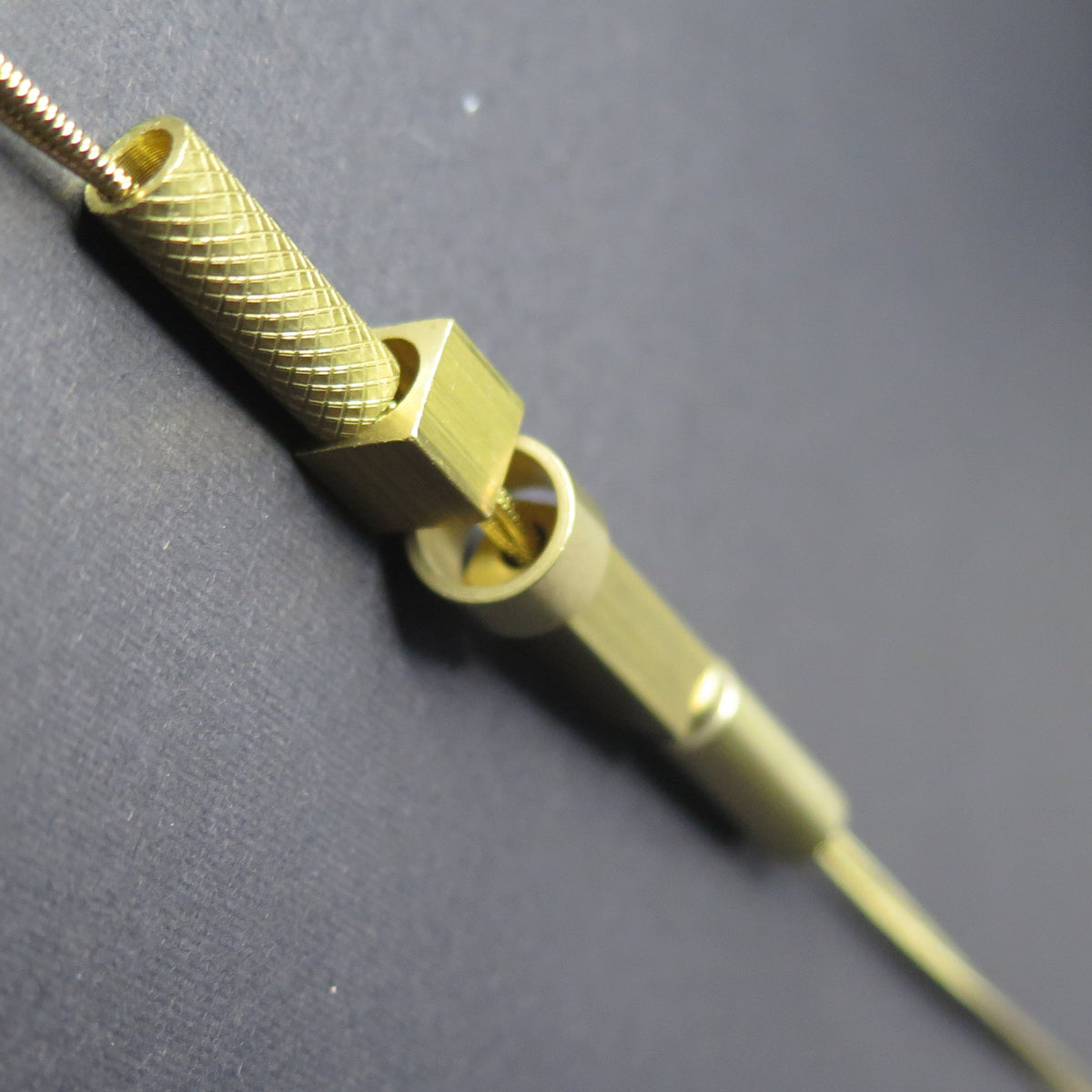 Origins Gold #5 Raw Brass & Gold Plate | Adjustable length necklace with solid bar ends