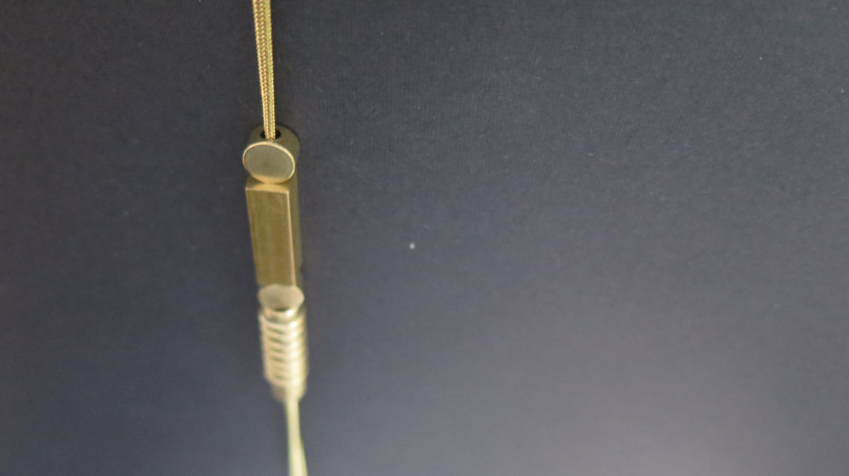 Origins Gold #3 Raw Brass & Gold Plate | Adjustable length necklace with solid bar ends