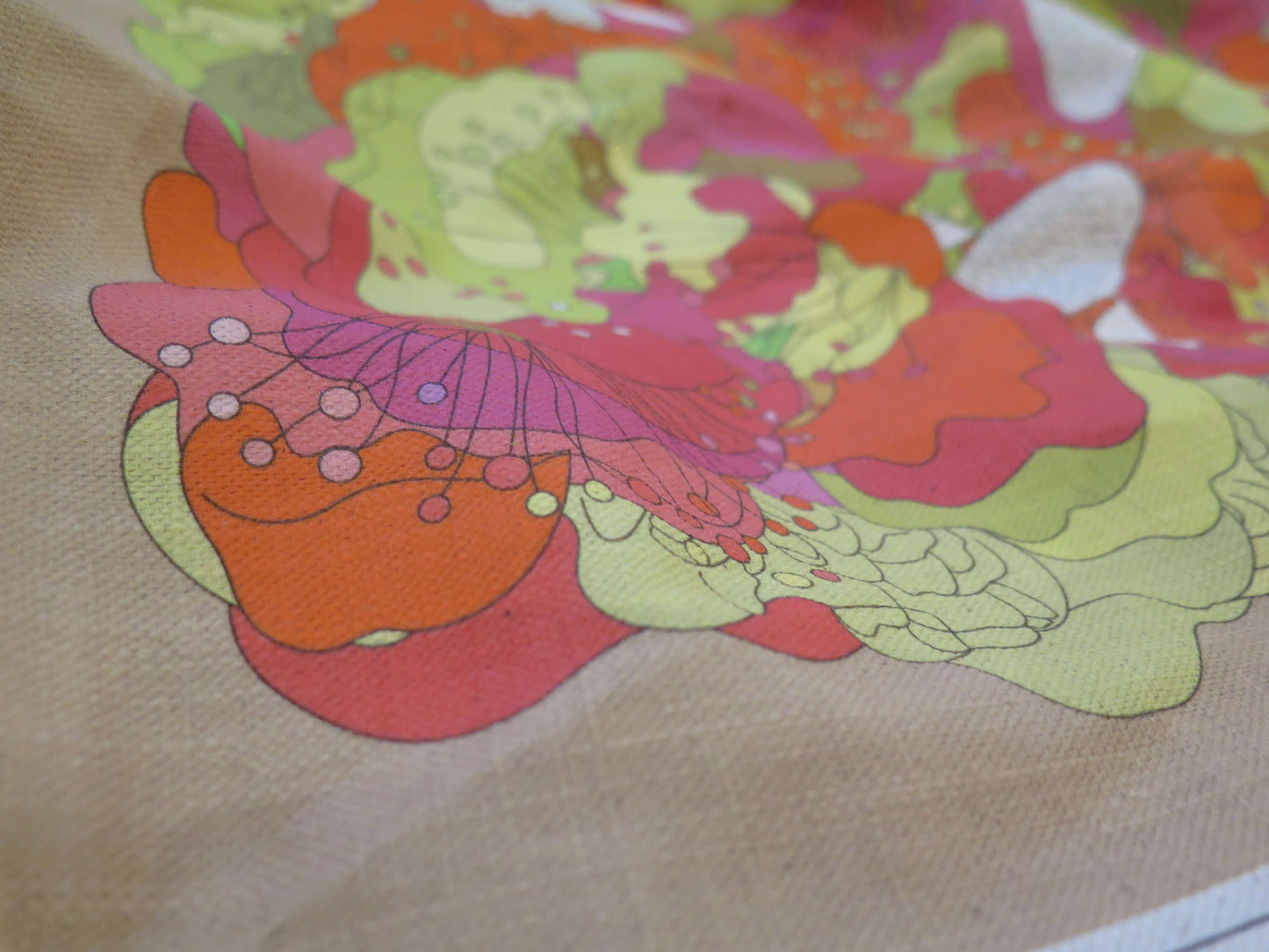 Under the Snow Moon 2 | Atlas Collection | Linen wall hanging