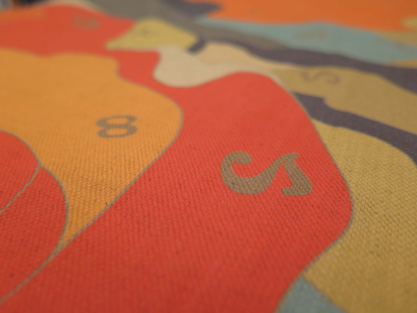 The Gold Code 7 | Atlas Collection | Linen wall hanging