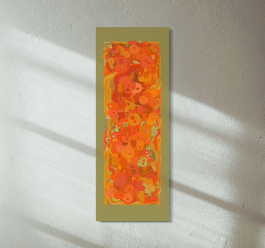 Encryption | Atlas Collection | Linen wall hanging
