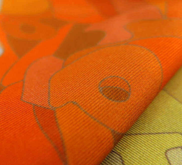 Encryption | Aquarius Collection. Hand Rolled Silk Square