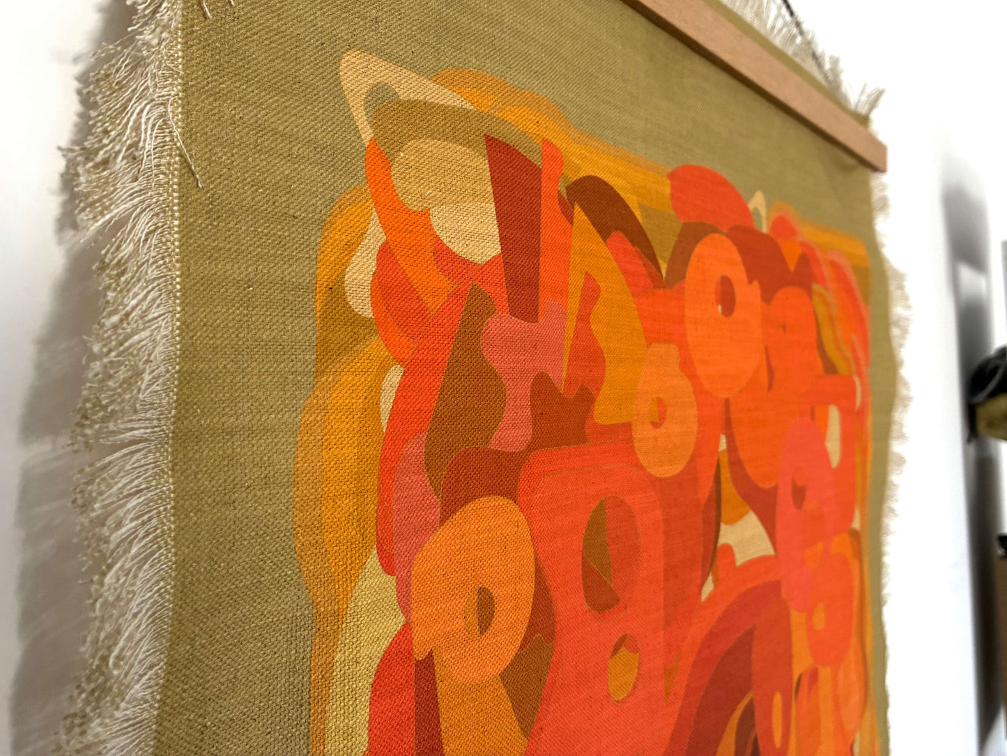 Atlas Collection | Linen wall hanging | Encryption