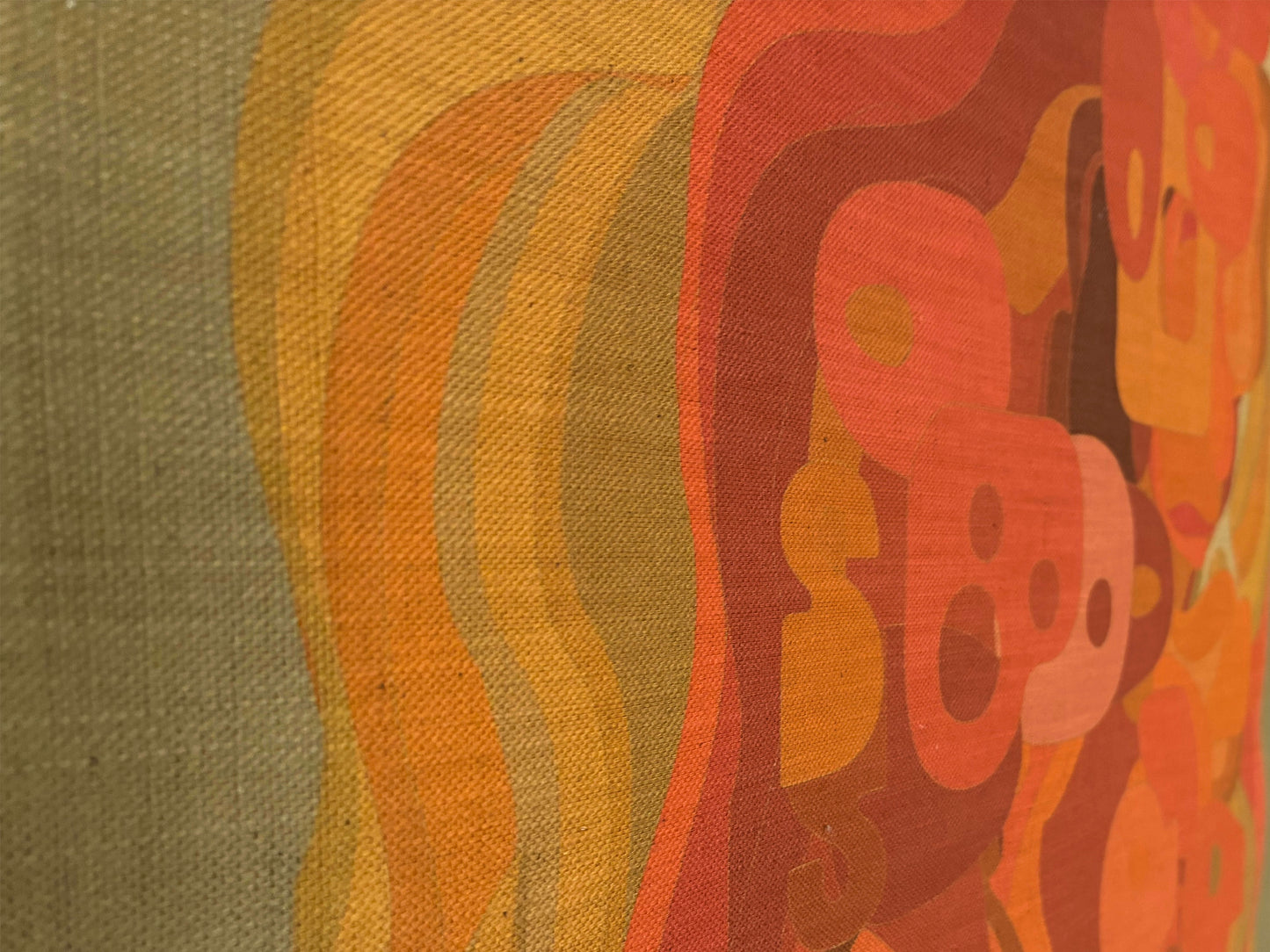 Atlas Collection | Linen wall hanging | Encryption