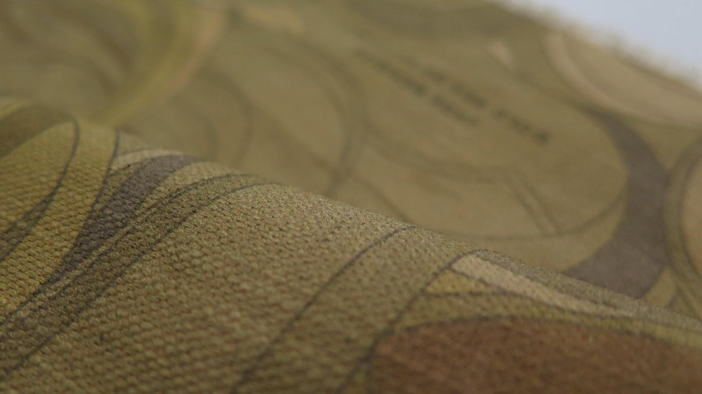 Gold Sea of Neptune 3 | Atlas Collection | Linen Wall Hanging | Throw