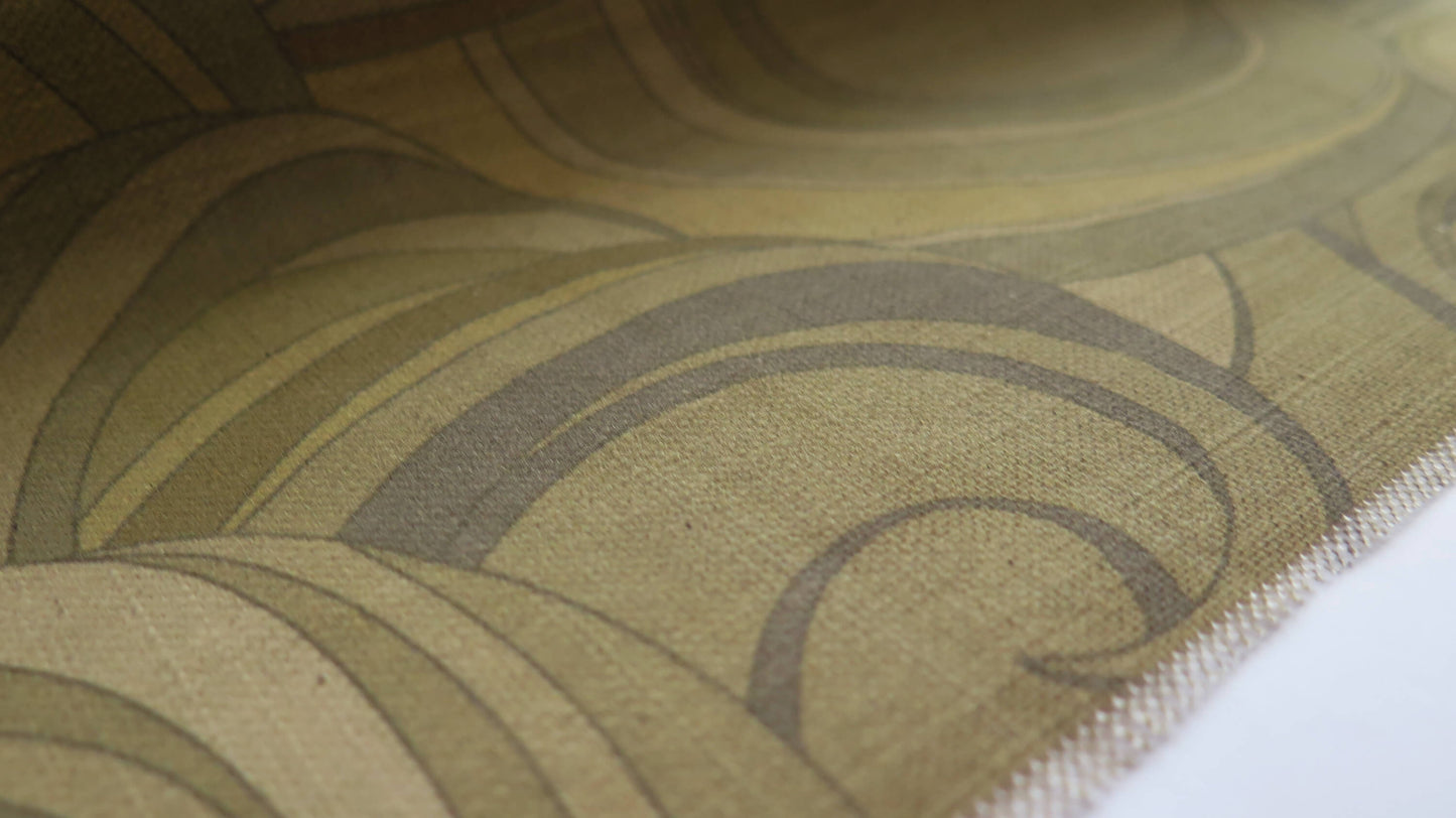 Gold Sea of Neptune 3 | Atlas Collection | Linen Wall Hanging | Throw