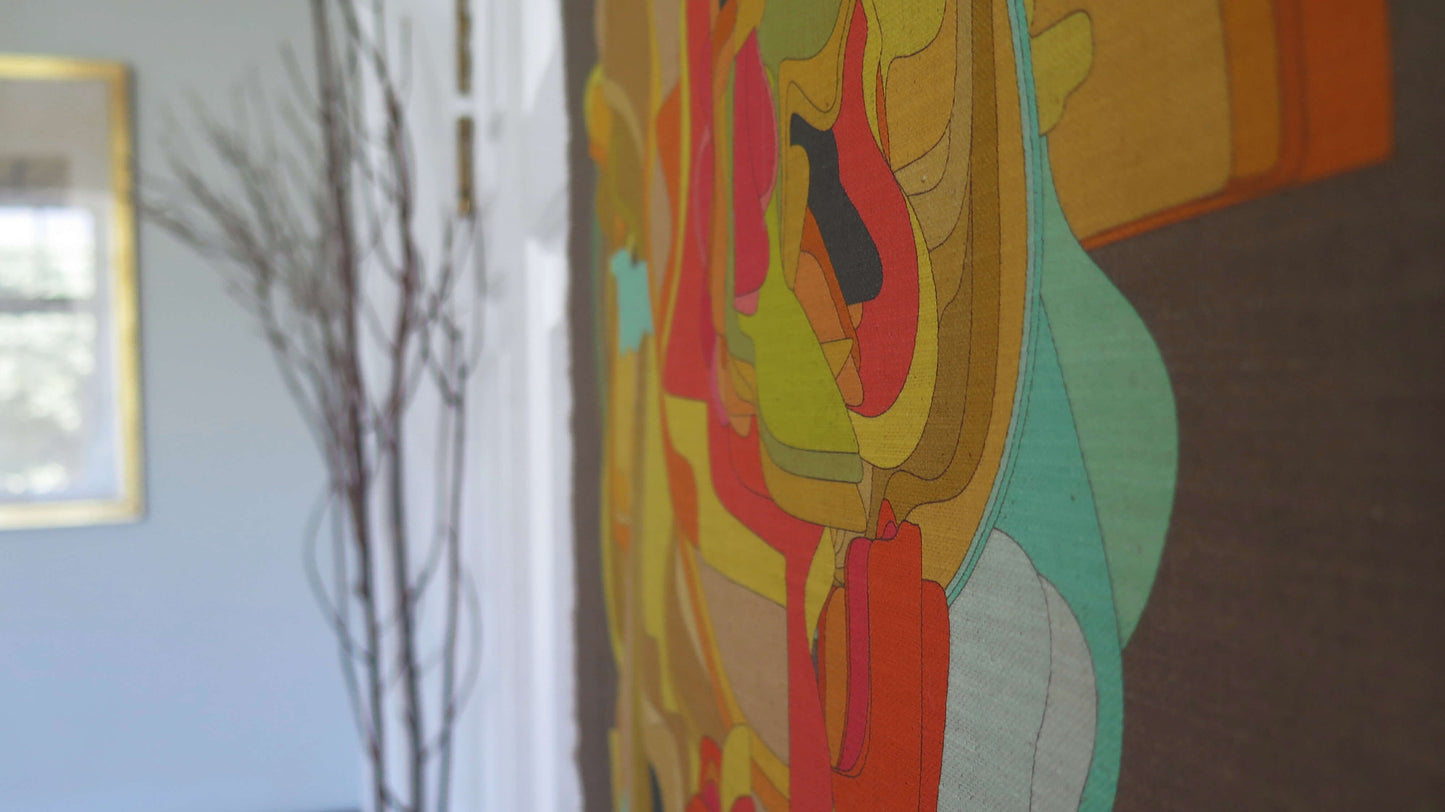 Atmos 4 | Atlas Collection | Linen Wall Hanging
