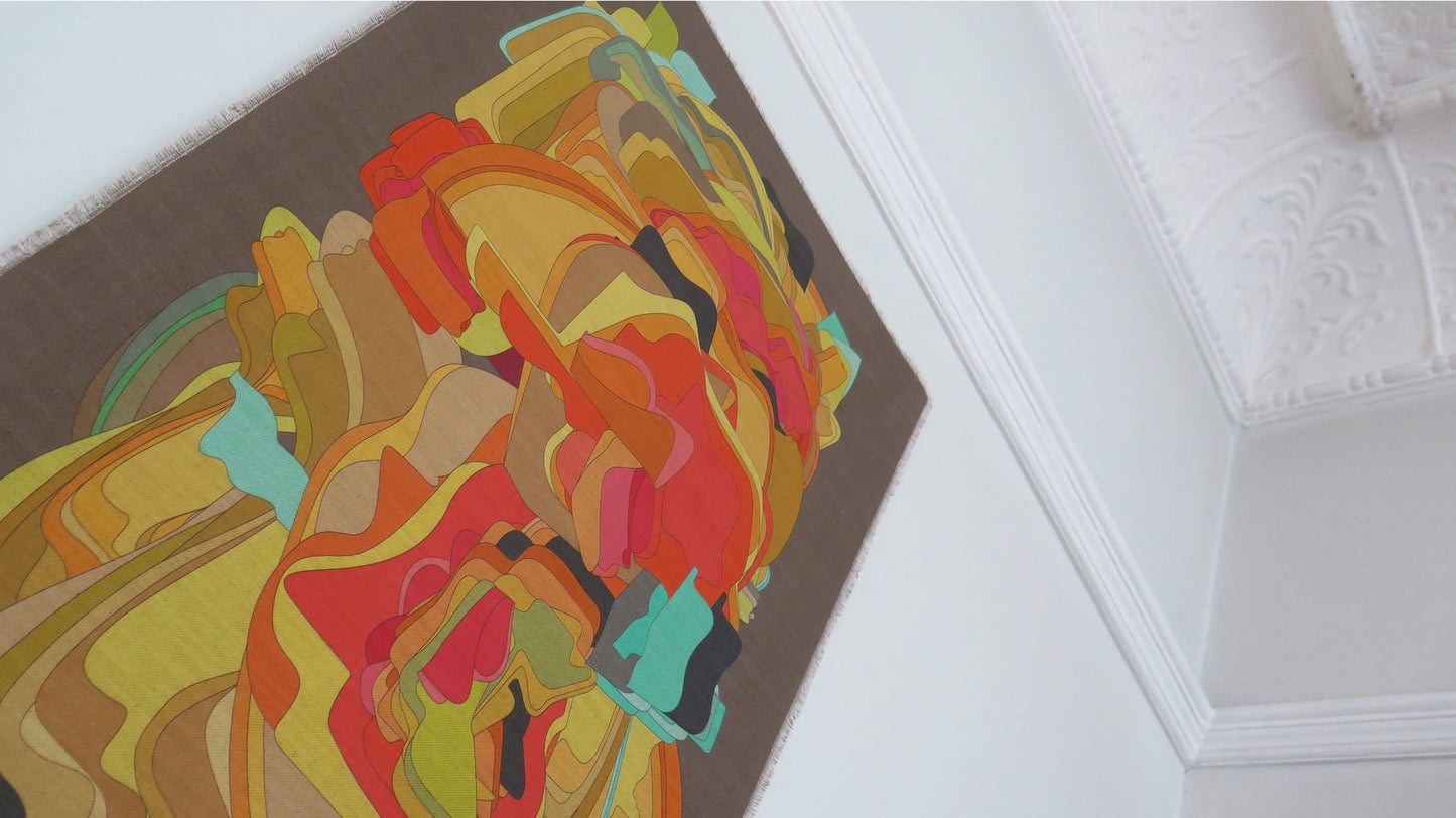 Atmos 4 | Atlas Collection | Linen Wall Hanging