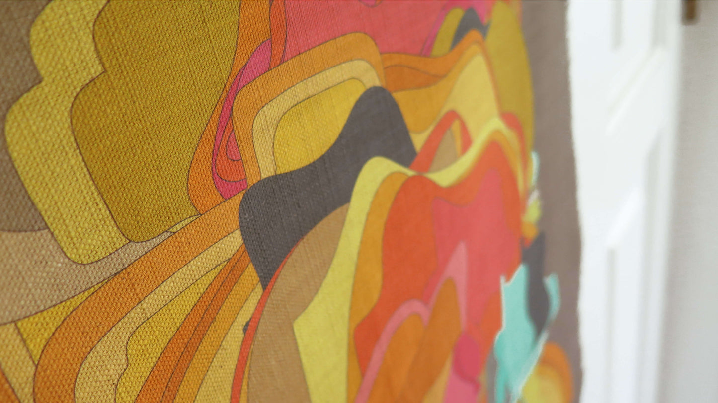 Atmos 4 | Atlas Collection | Linen Wall Hanging