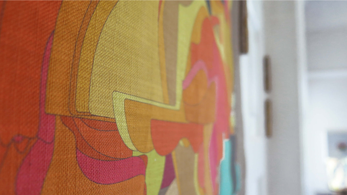 Atmos 4 | Atlas Collection | Linen Wall Hanging