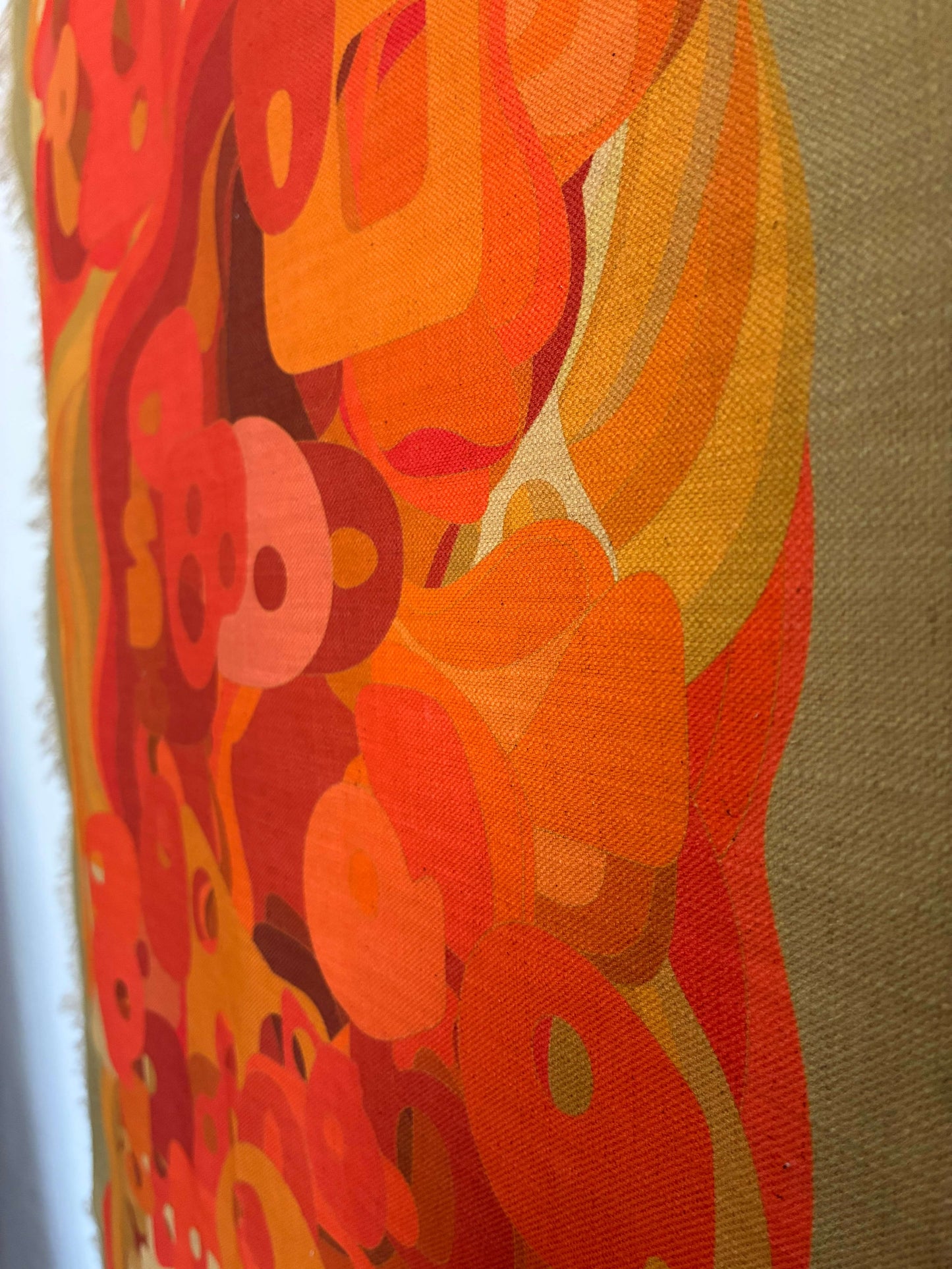 Atlas Collection | Linen wall hanging | Encryption