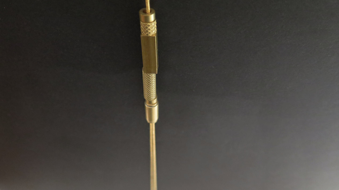 Gold Origins 13 | Adjustable length snake chain necklace | Raw brass and gold plate