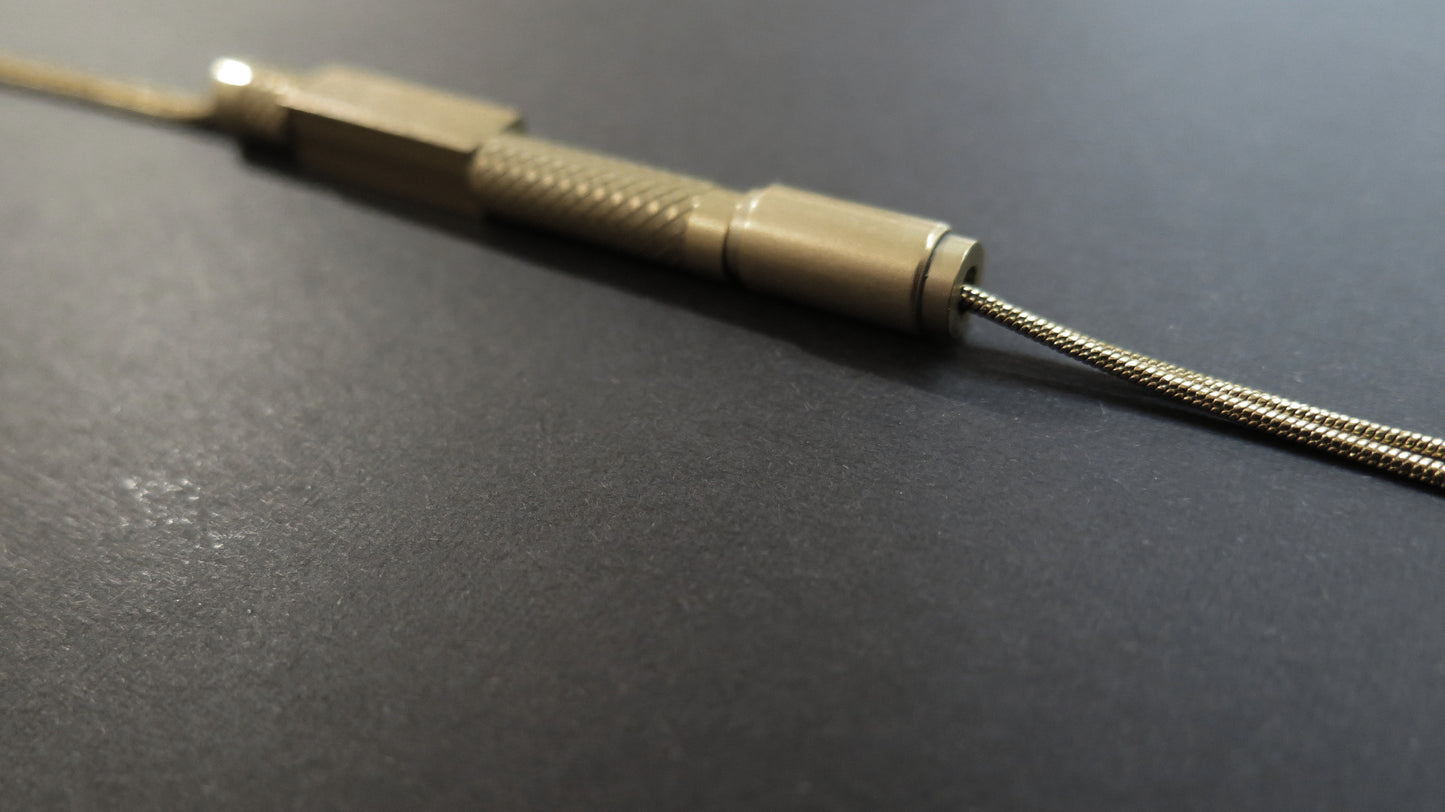 Gold Origins 13 | Adjustable length snake chain necklace | Raw brass and gold plate