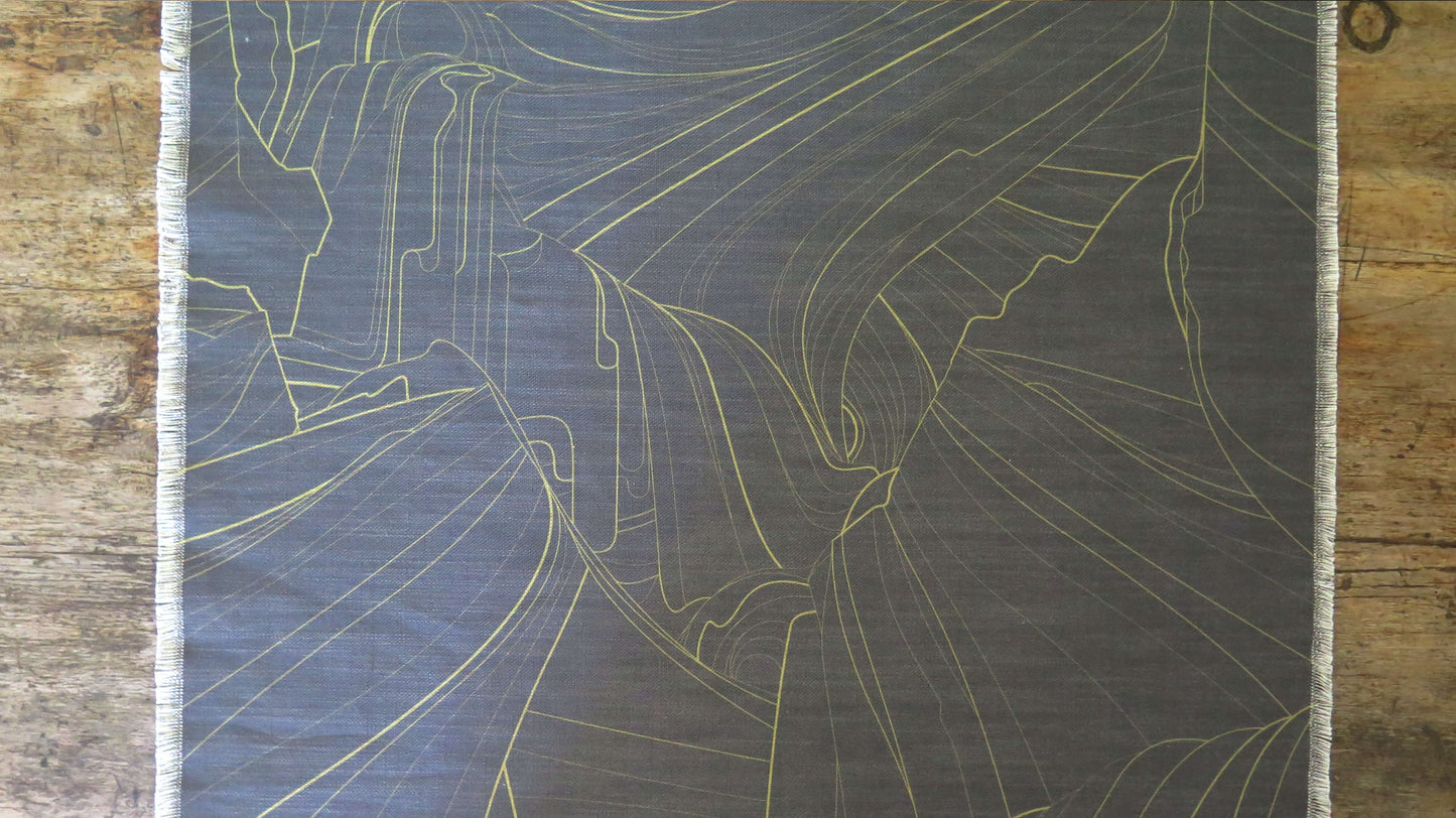 Moon Rising 4 | Atlas Collection | Linen wall hanging