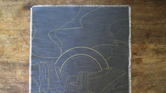 Moon Rising 4 | Atlas Collection | Linen wall hanging