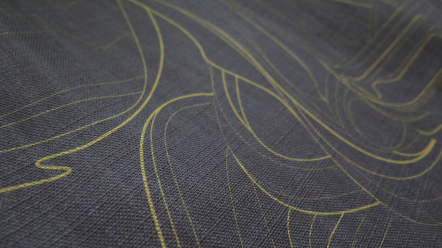 Moon Rising 4 | Atlas Collection | Linen wall hanging