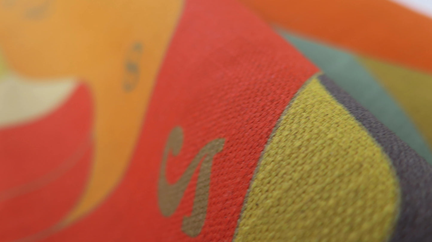 The Gold Code 7 | Atlas Collection | Linen Wall Hanging | Throw