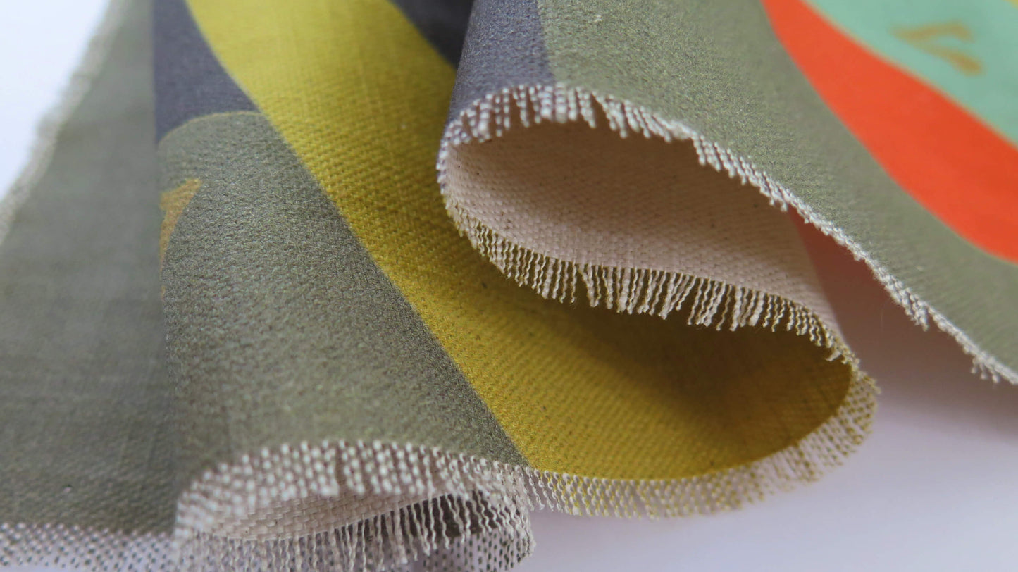 The Gold Code 7 | Atlas Collection | Linen Wall Hanging | Throw