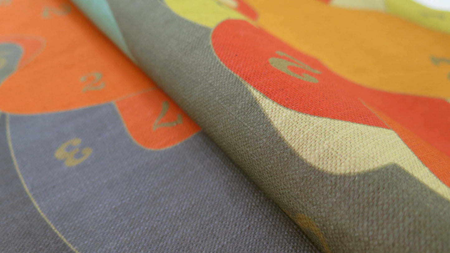 The Gold Code 7 | Atlas Collection | Linen Wall Hanging | Throw