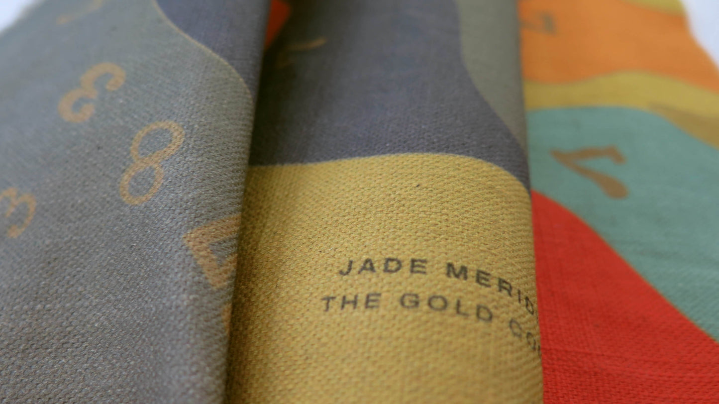 The Gold Code 7 | Atlas Collection | Linen Wall Hanging | Throw