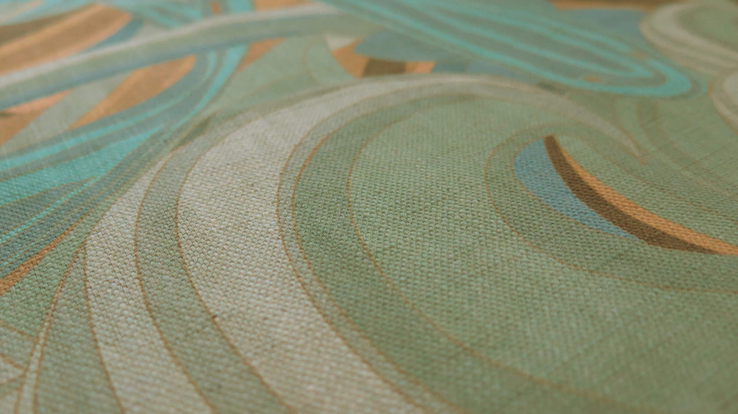 Gold Sea of Neptune | Atlas Collection | Linen Wall Hanging | Throw