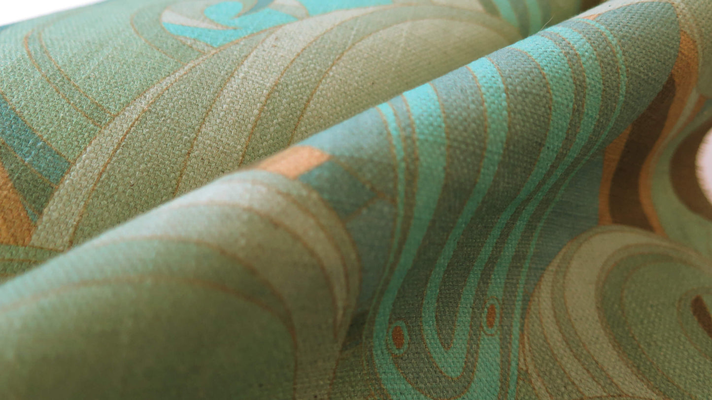 Gold Sea of Neptune | Atlas Collection | Linen Wall Hanging | Throw