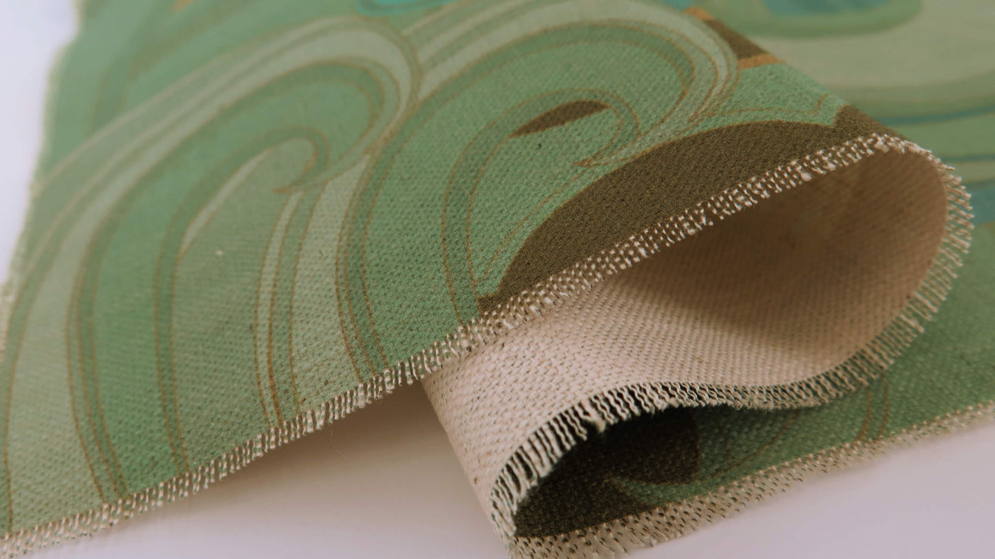 Gold Sea of Neptune | Atlas Collection | Linen Wall Hanging | Throw