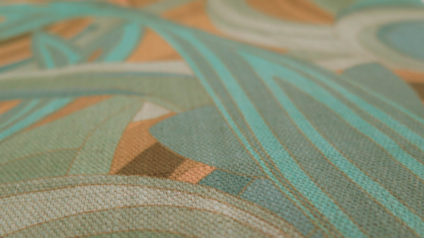 Gold Sea of Neptune | Atlas Collection | Linen Wall Hanging | Throw