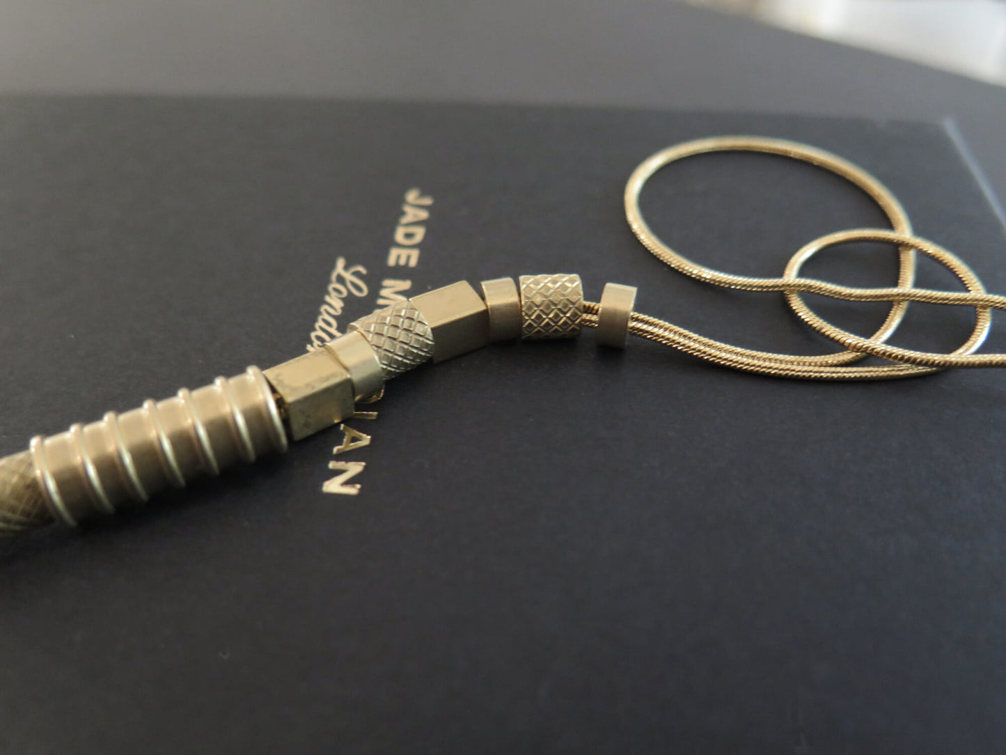 Origins Gold #2 | Adjustable length snake chain necklace