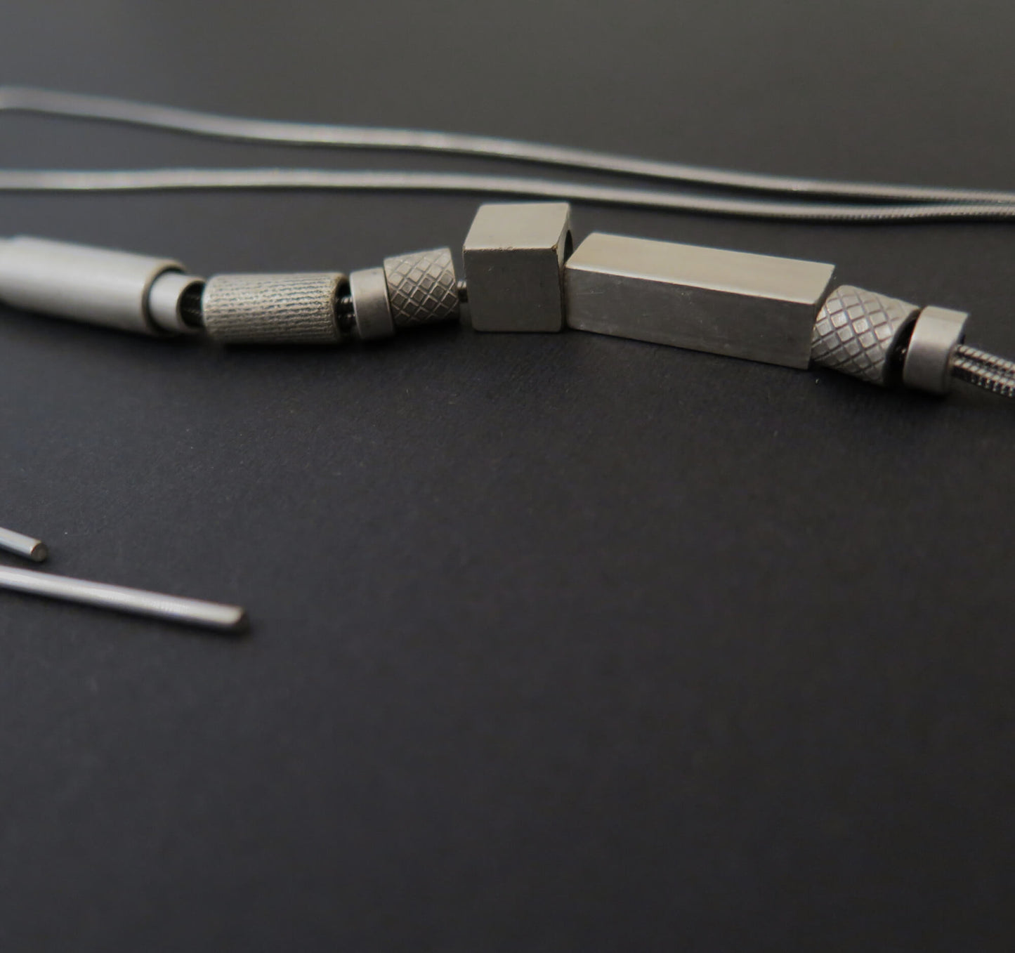 Silver Origins 2 | Adjustable length snake chain necklace | Stainless steel and silver plate