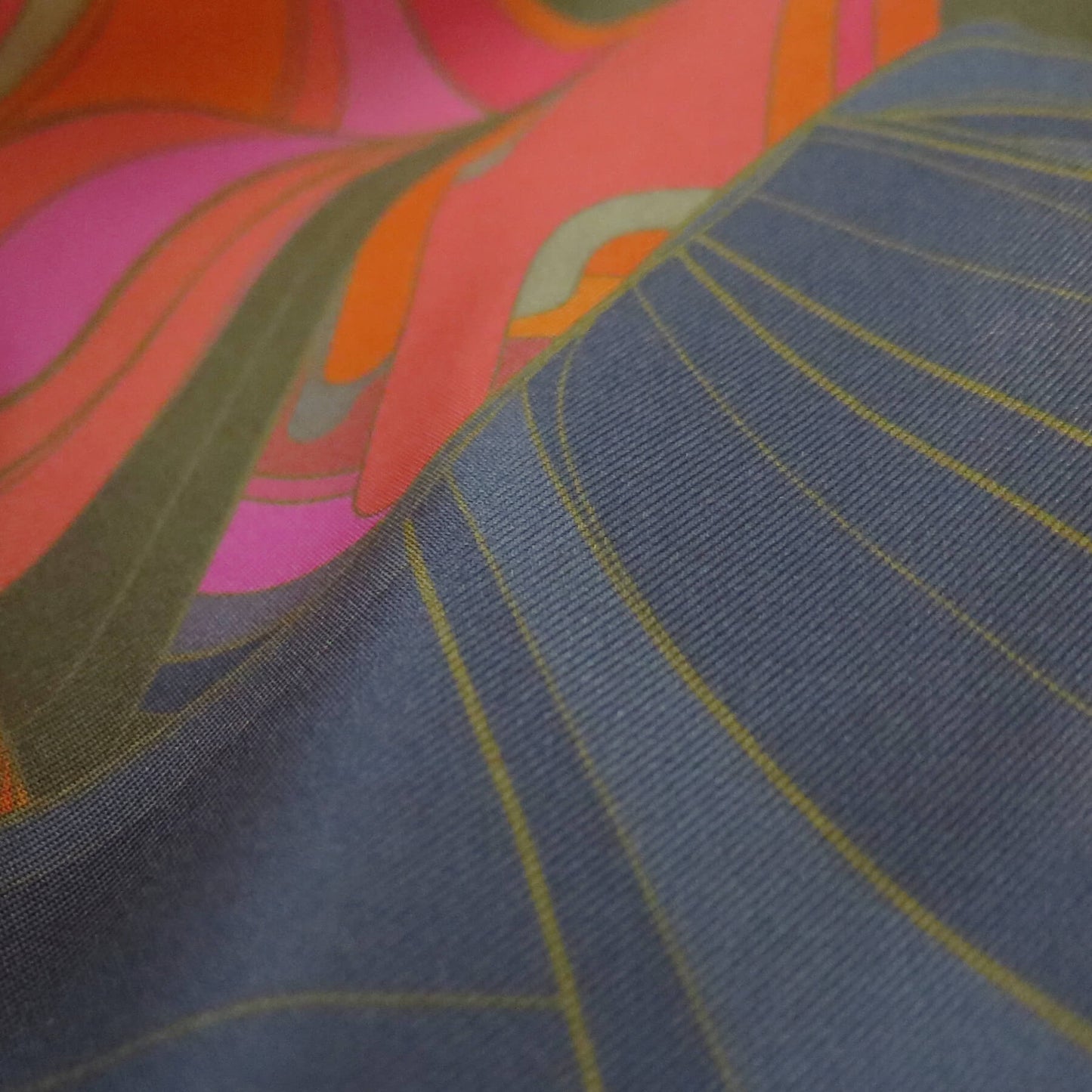 Rose Moon Rising | Aquarius Collection. Hand Rolled Silk Square
