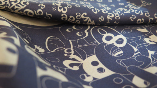 The Gold Code 2 | Aquarius Collection. Hand Rolled Silk Square
