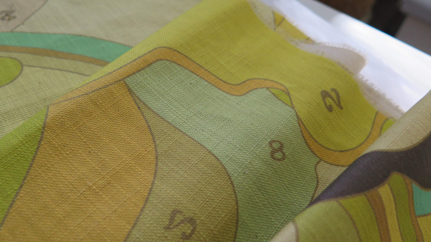 The Gold Code 3 | Atlas Collection | Linen Wall Hanging | Throw