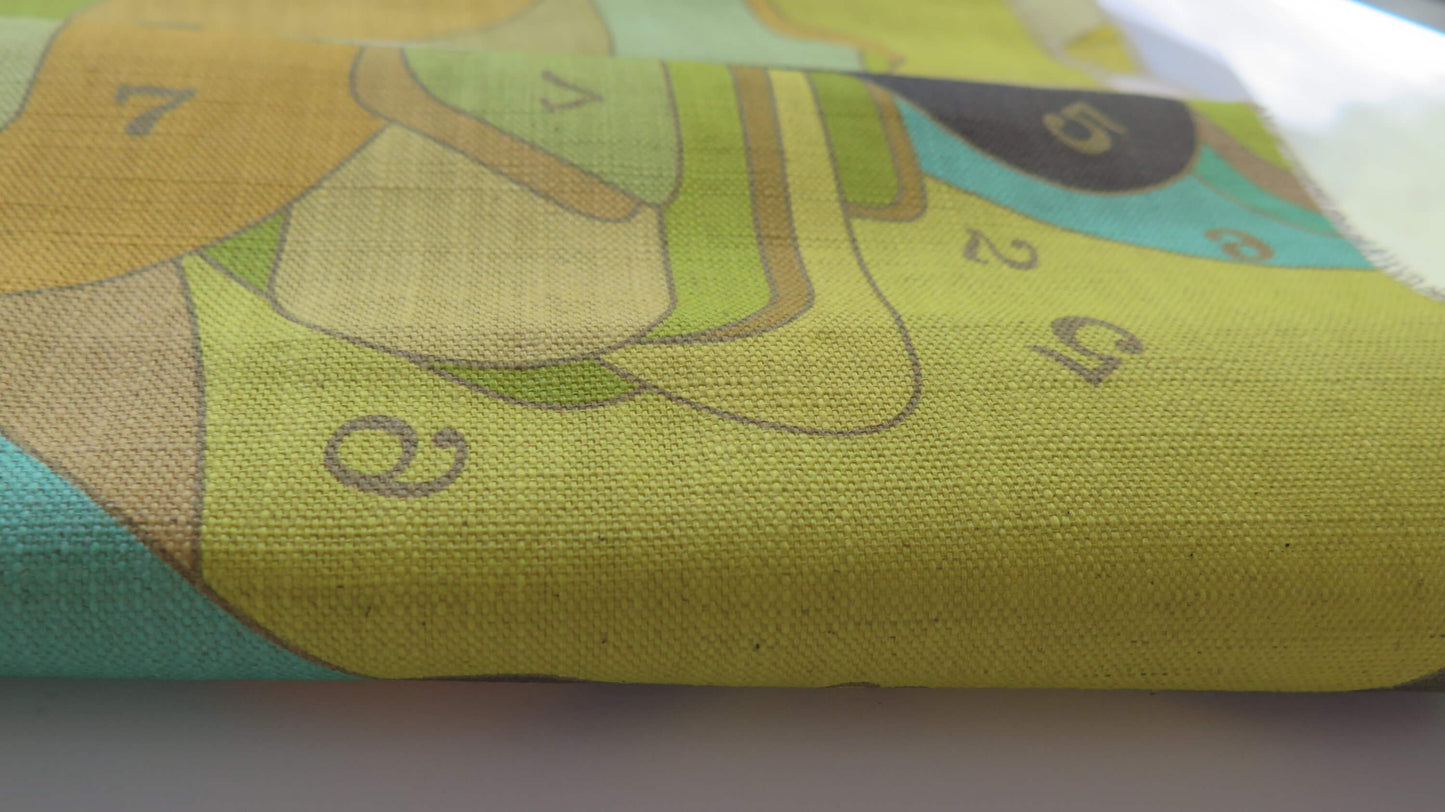 The Gold Code 3 | Atlas Collection | Linen Wall Hanging | Throw