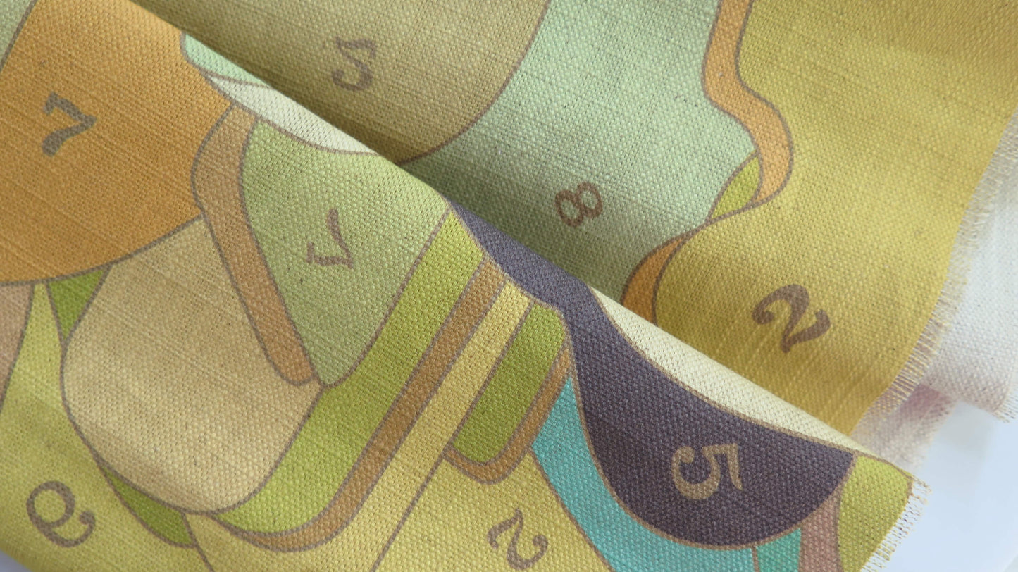 The Gold Code 3 | Atlas Collection | Linen Wall Hanging | Throw